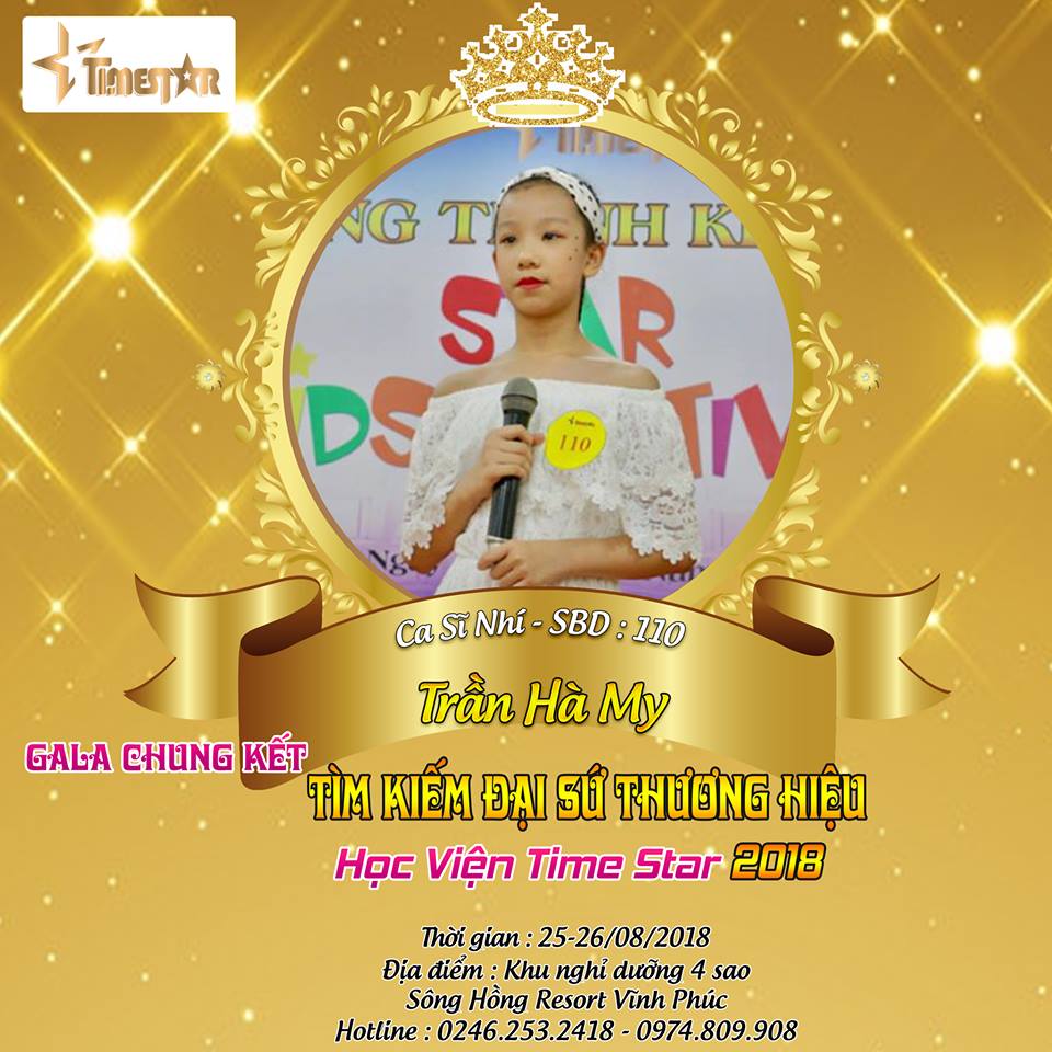 bé Trần Hà My luôn dẫn top đầu cuộc bình chọn cho tới cuối chương trình.